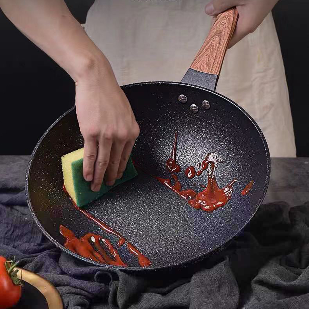 Home Cooking Cookbook - 32CM Non-stick Wok Frying Pan Cook