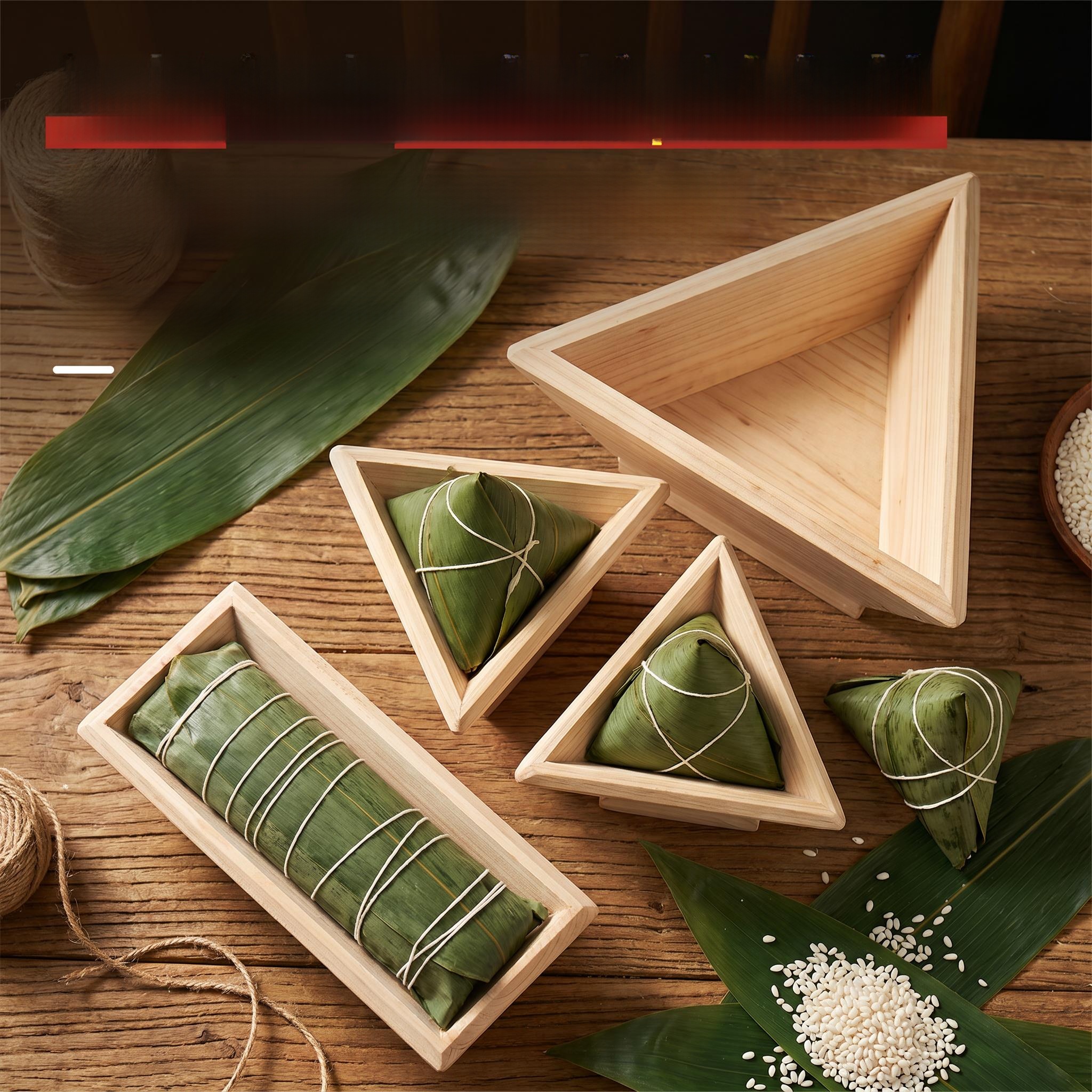 Home Cooking Utensils - Wooden Kitchen Tool for Making Zongzi