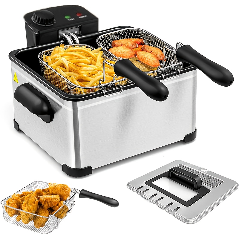 Home Cooking In French - Stainless Steel Electric Oil Pan 1.32gal