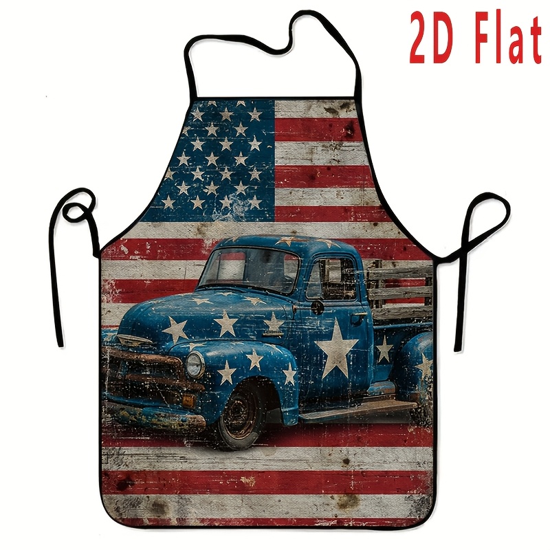 Home Cooking Work - 1Pc Vintage Stars and Stripes Truck