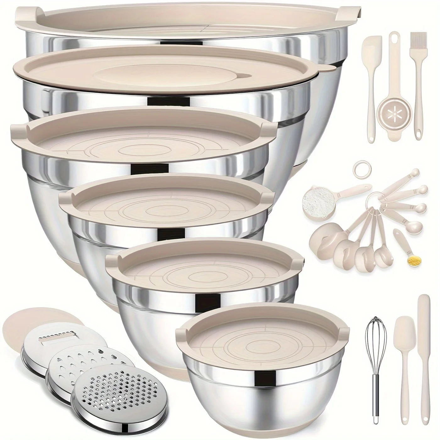 Home Cooking Kitchen - Set of Mixing Bowls Made of