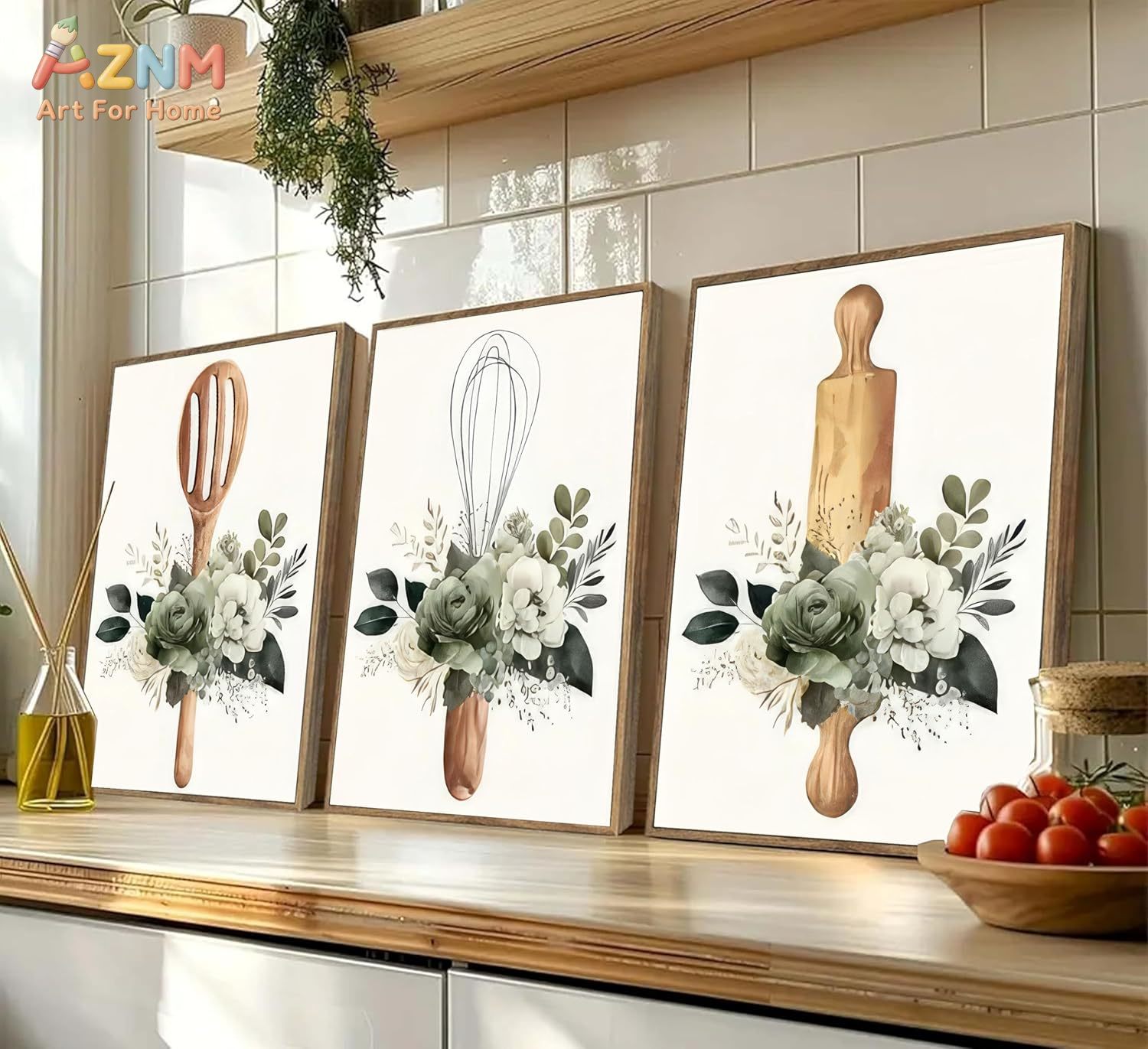 AZNM Kitchen Utensils Floral C - Home Cooking Utensils incelemesi ve fiyatı