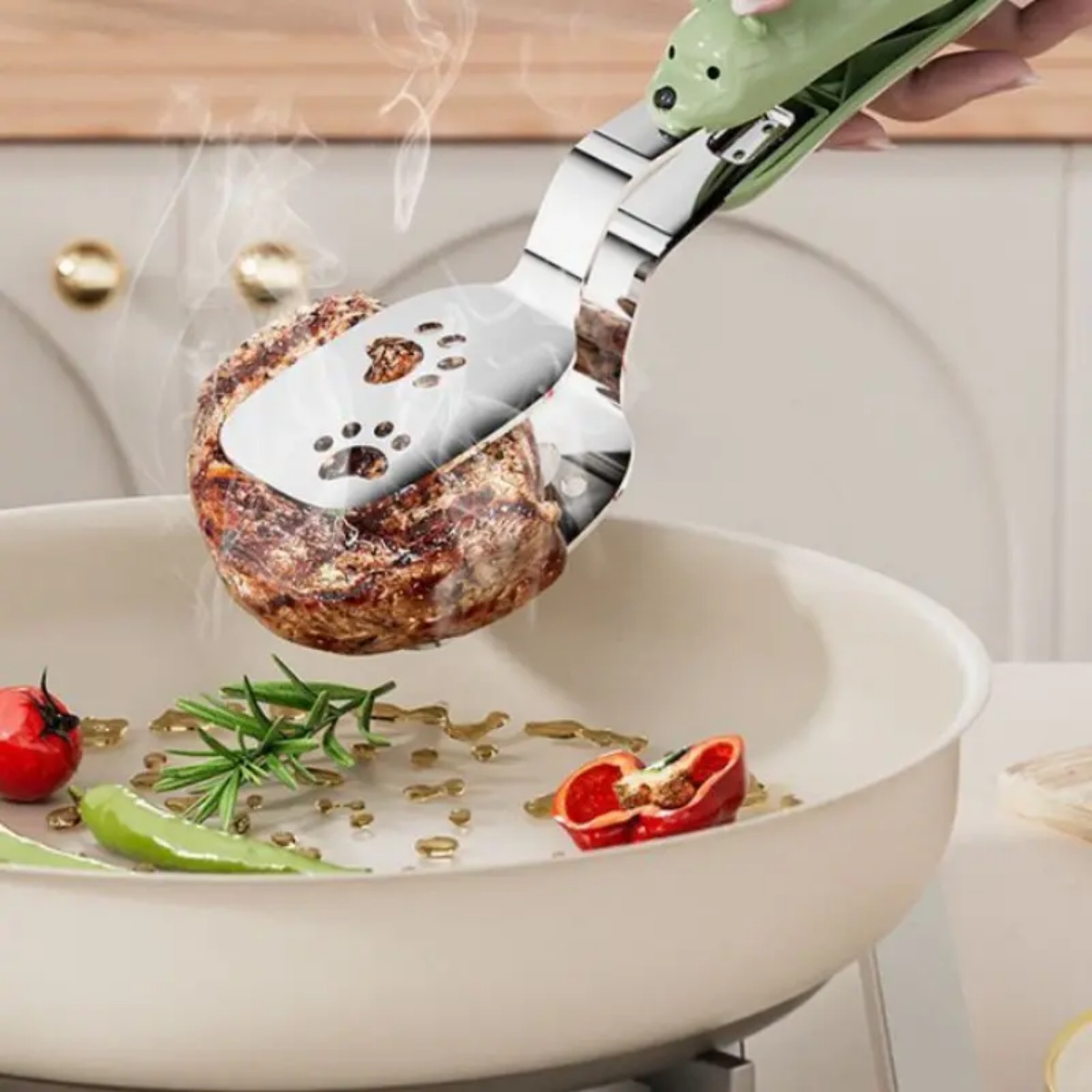 1/2pcs Bear Fish Tongs Flipper - Home Cooking Utensils incelemesi ve fiyatı