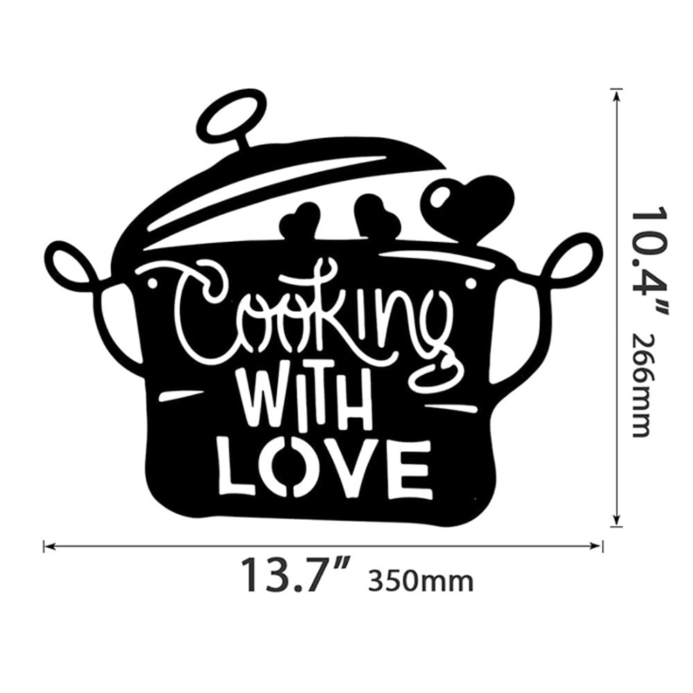 Black Metal Kitchen Pot Sign C - Home Cooking Utensils incelemesi ve fiyatı