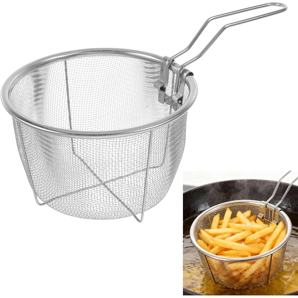 Round Fry Basket with Folding  - Home Cooking In French incelemesi ve fiyatı