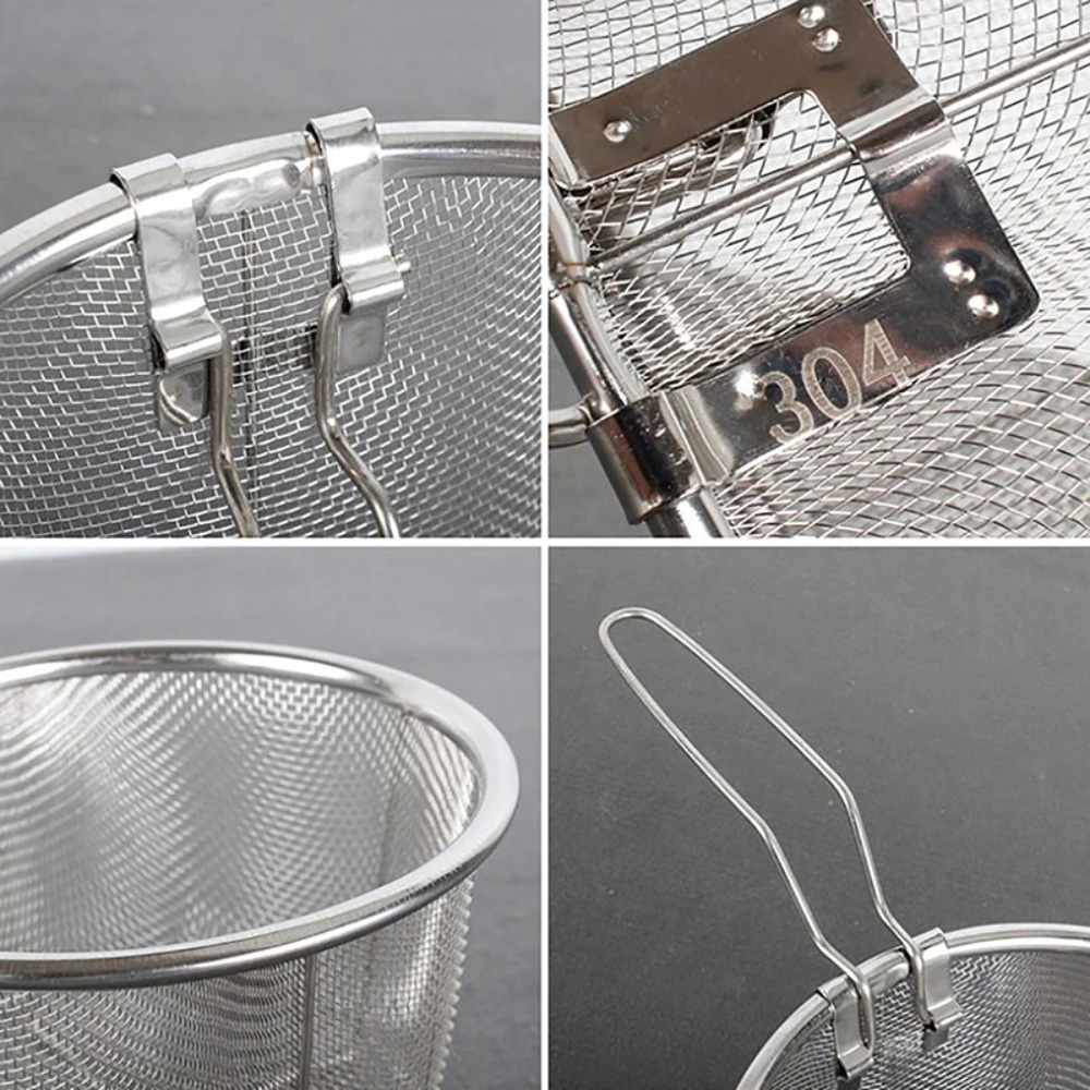 Round Fry Basket with Folding  - Home Cooking In French incelemesi ve fiyatı