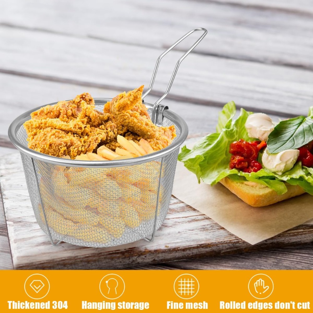 Round Fry Basket with Folding  - Home Cooking In French incelemesi ve fiyatı