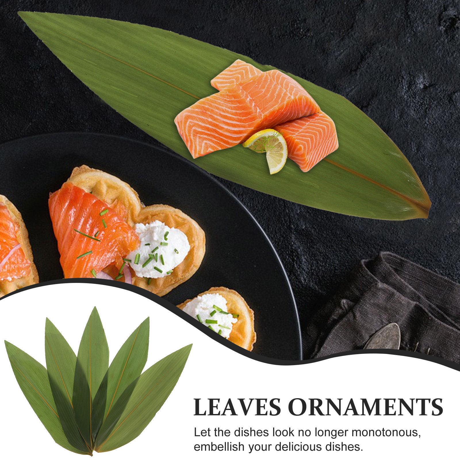100pcs Sushi Bamboo Leaves Sas - Sushi Mat Bamboo incelemesi ve fiyatı