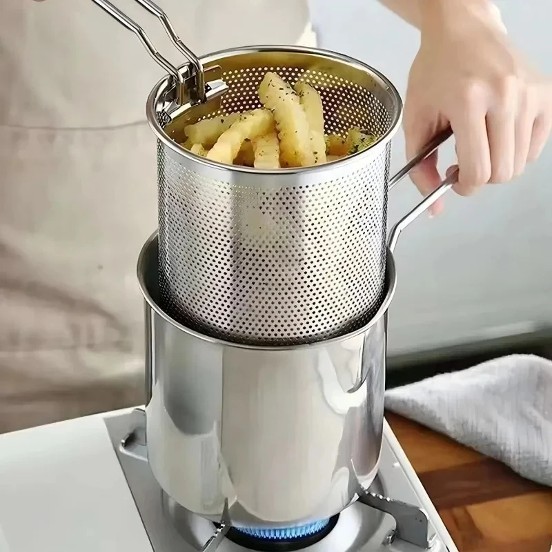 Stainless Steel Deep Fryer Pot - Home Cooking In French incelemesi ve fiyatı