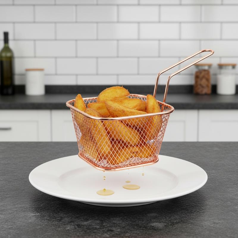 French Fry Basket Portable Mes - Home Cooking In French incelemesi ve fiyatı