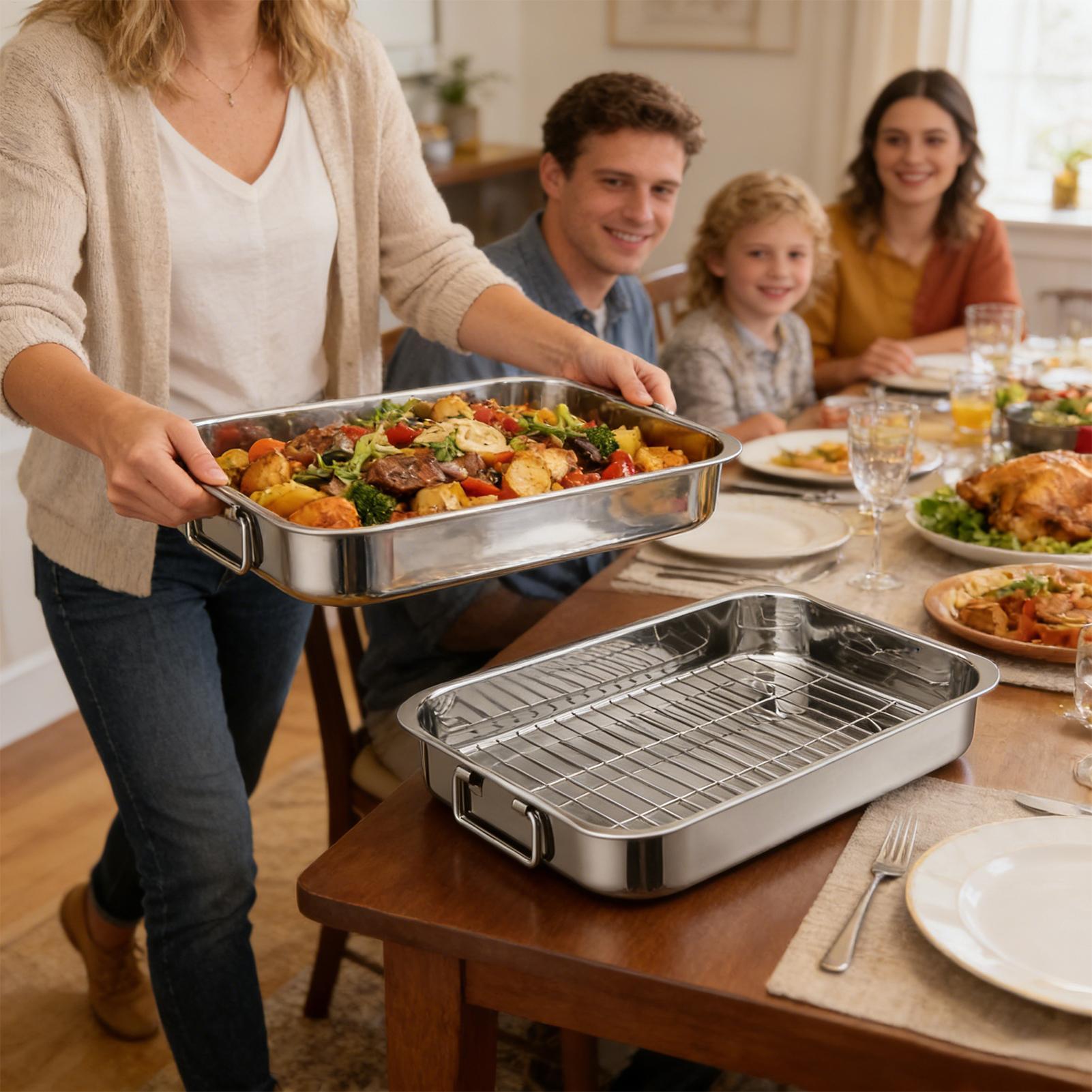 42cm Roasting Pan With Rack St - Home Cooking Utensils incelemesi ve fiyatı