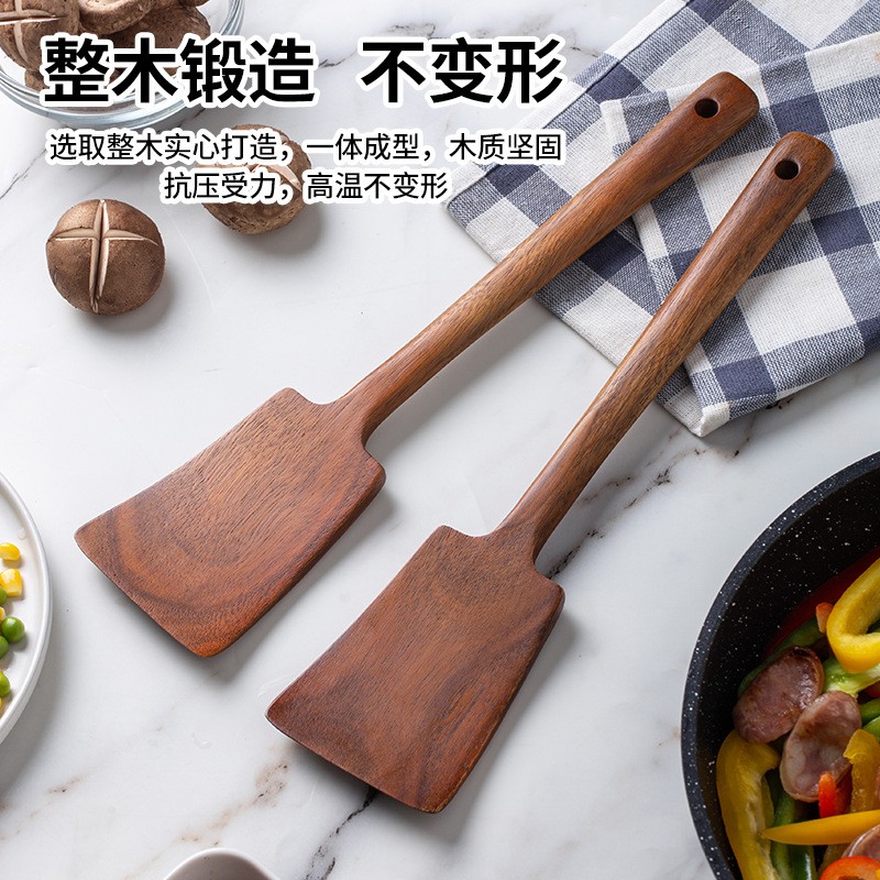 1PC-Wooden spatula for non-sti - Home Cooking Utensils incelemesi ve fiyatı