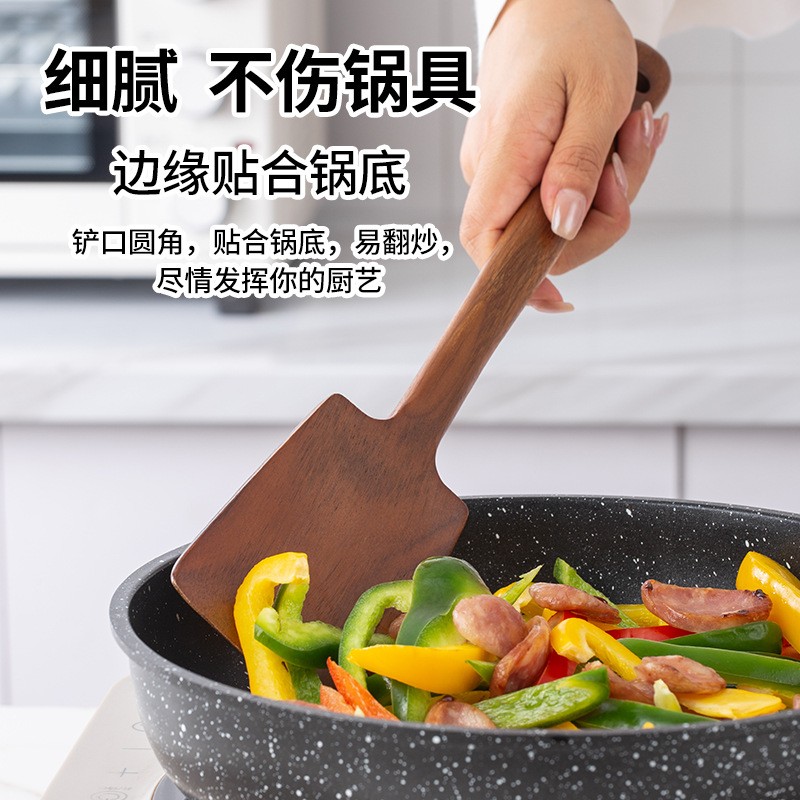 1PC-Wooden spatula for non-sti - Home Cooking Utensils incelemesi ve fiyatı