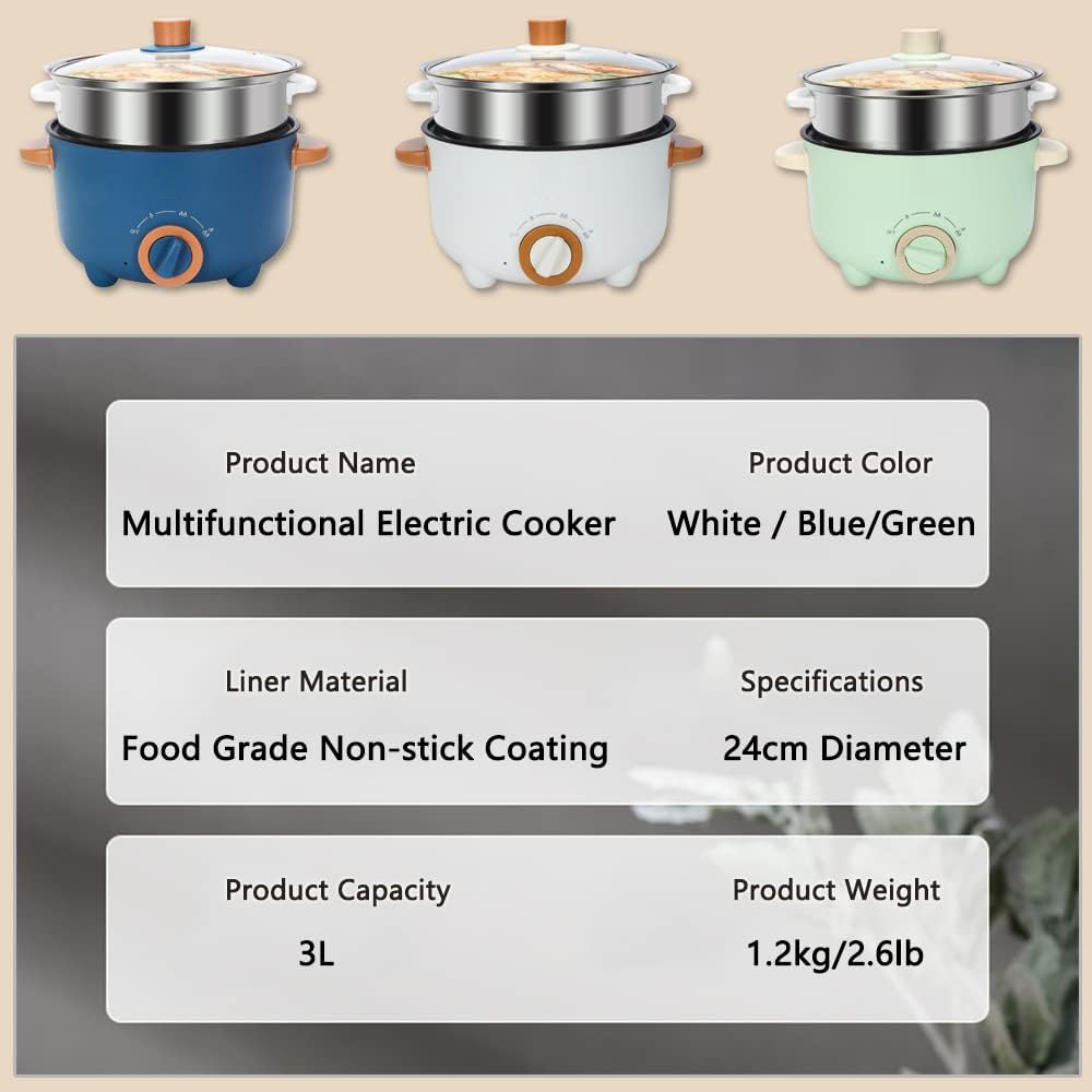 Mini Multifunction 3L Rice Coo - Home Cooking Electric incelemesi ve fiyatı