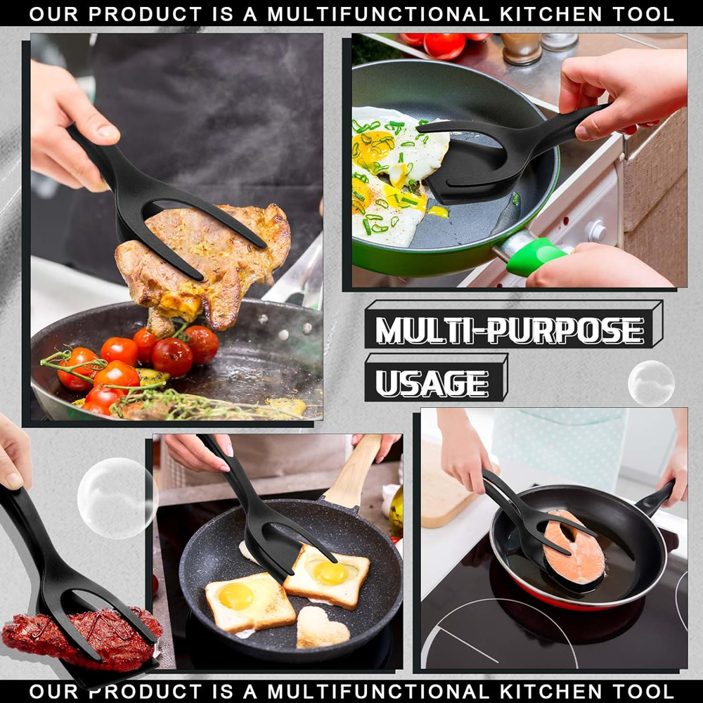 2 in 1 Grip Flip Spatula Clamp - Home Cooking In French incelemesi ve fiyatı