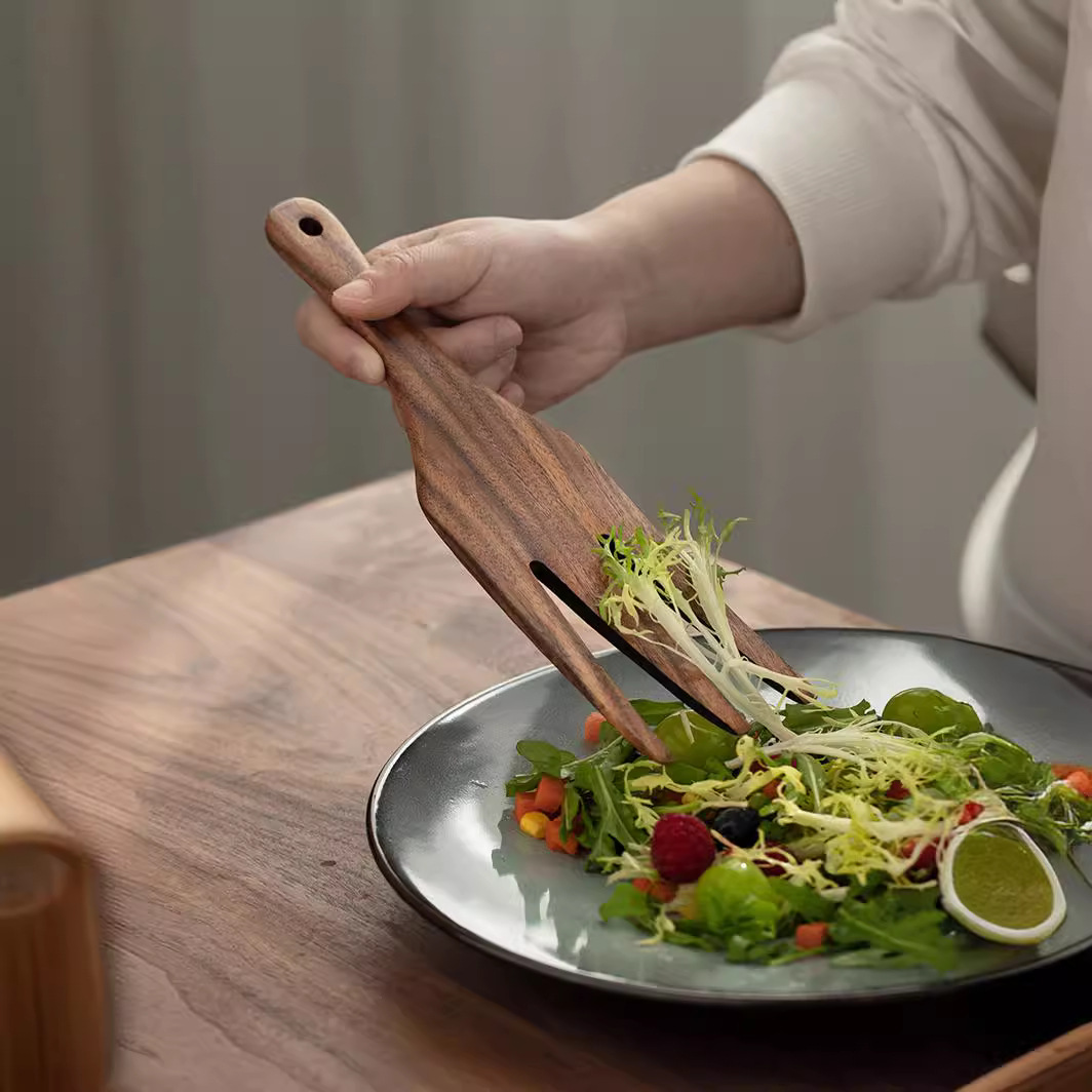 Wooden Salad Server, Wood Sala - Home Cooking Cookbook incelemesi ve fiyatı