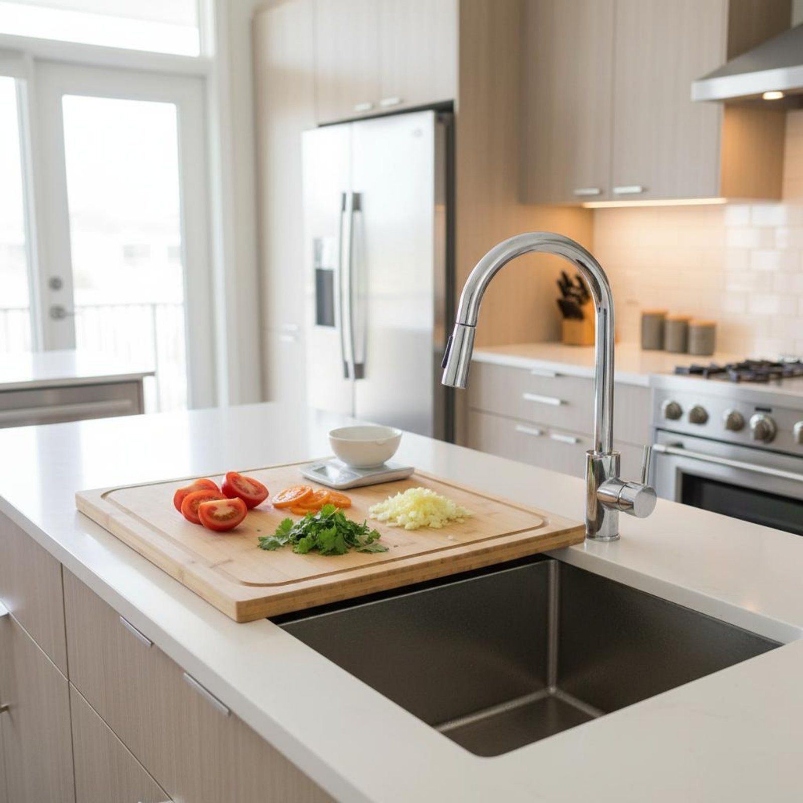 Over the Sink Cutting Board Mu - Home Cooking Kitchen incelemesi ve fiyatı