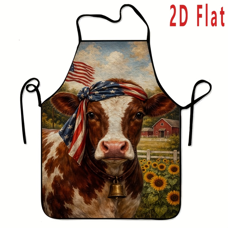 1 piece 2D flat patriotic cow  - Home Cooking Work incelemesi ve fiyatı