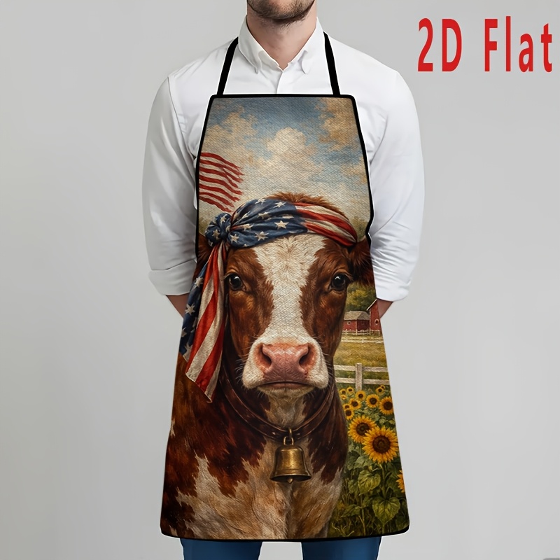 1 piece 2D flat patriotic cow  - Home Cooking Work incelemesi ve fiyatı