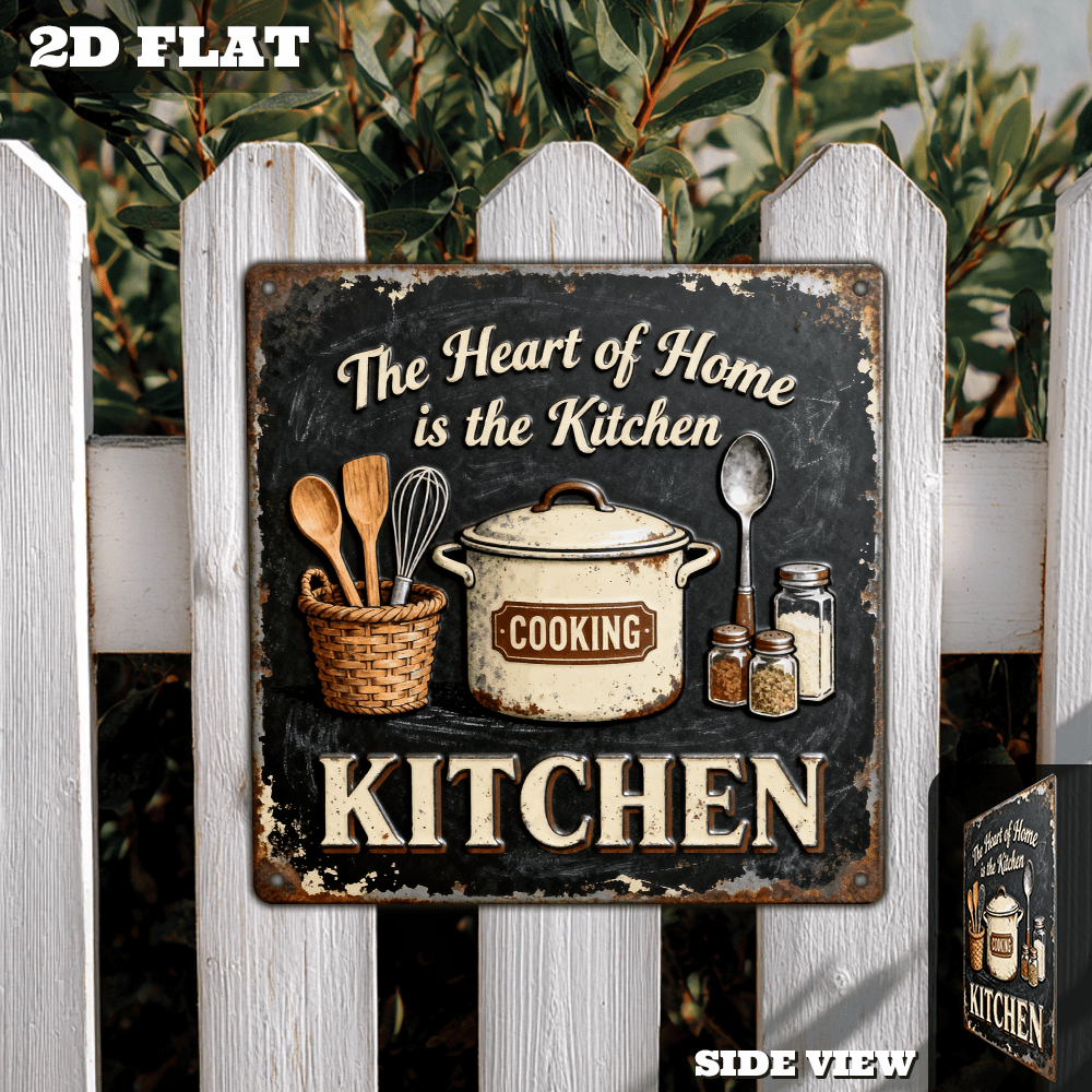 Vintage Metal Kitchen Wall Dec - Home Cooking Kitchen incelemesi ve fiyatı