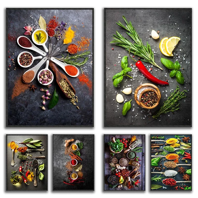1pc frameless Canvas Painting  - Home Cooking Kitchen incelemesi ve fiyatı