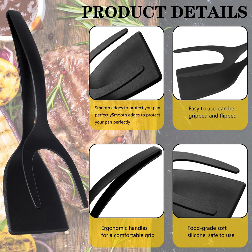 2 in 1 Grip Flip Spatula Clamp - Home Cooking In French incelemesi ve fiyatı