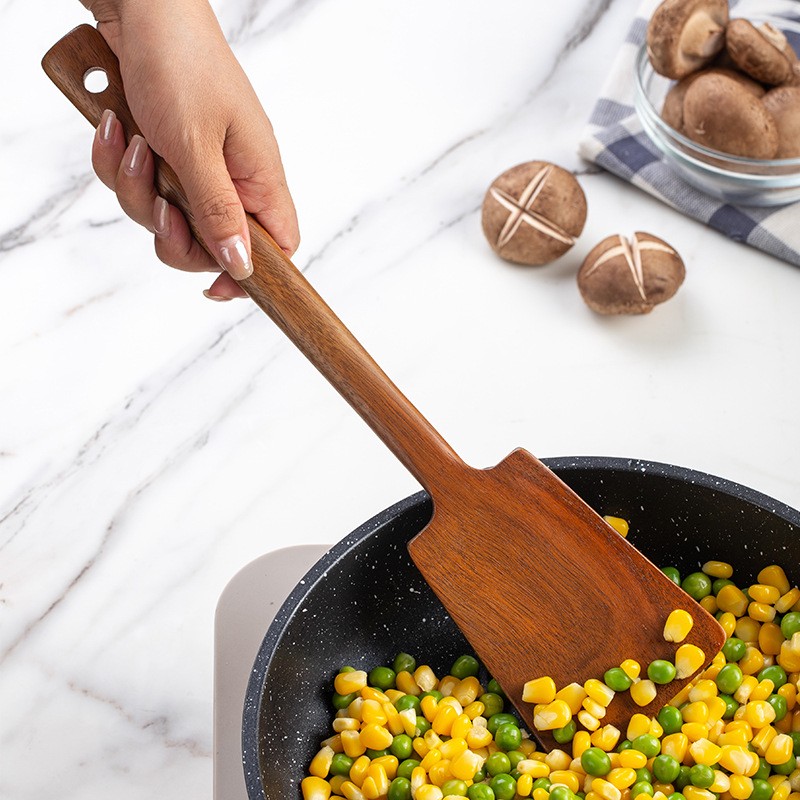 1PC-Wooden spatula for non-sti - Home Cooking Utensils incelemesi ve fiyatı