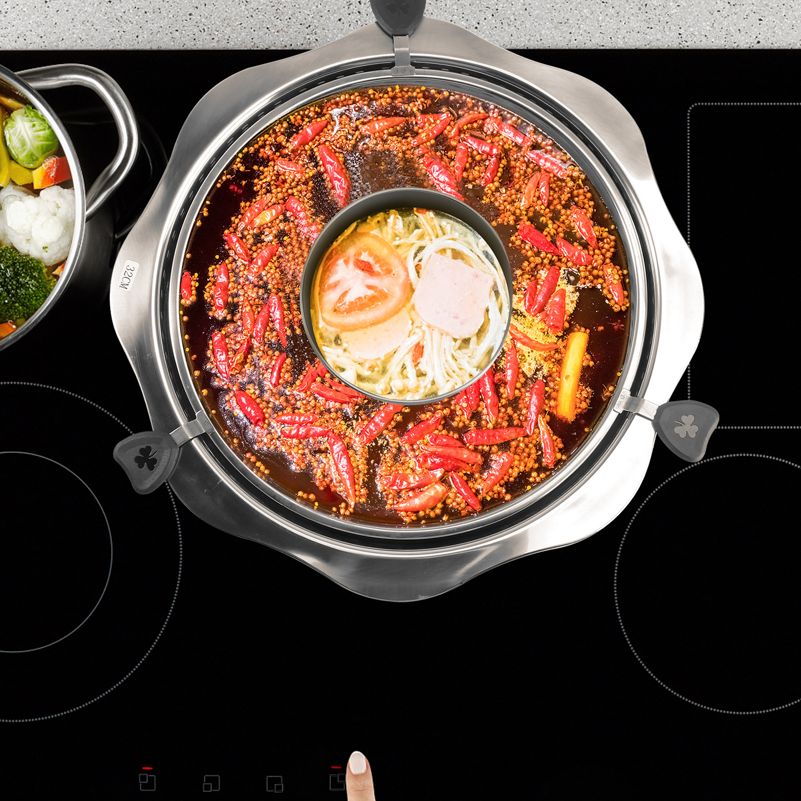 Rotating Hot Pot Stainless Ste - Home Cooking Utensils incelemesi ve fiyatı