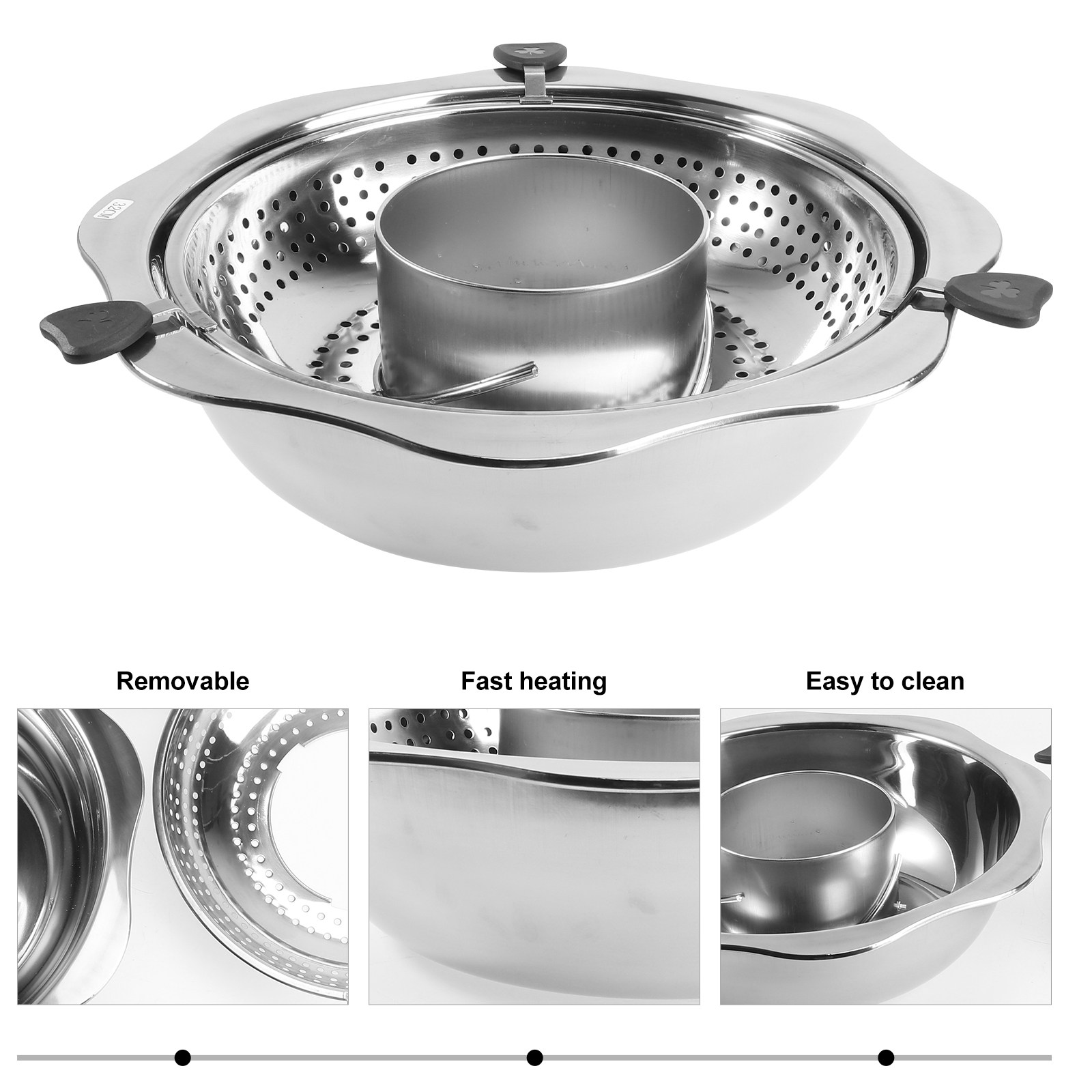 Rotating Hot Pot Stainless Ste - Home Cooking Utensils incelemesi ve fiyatı