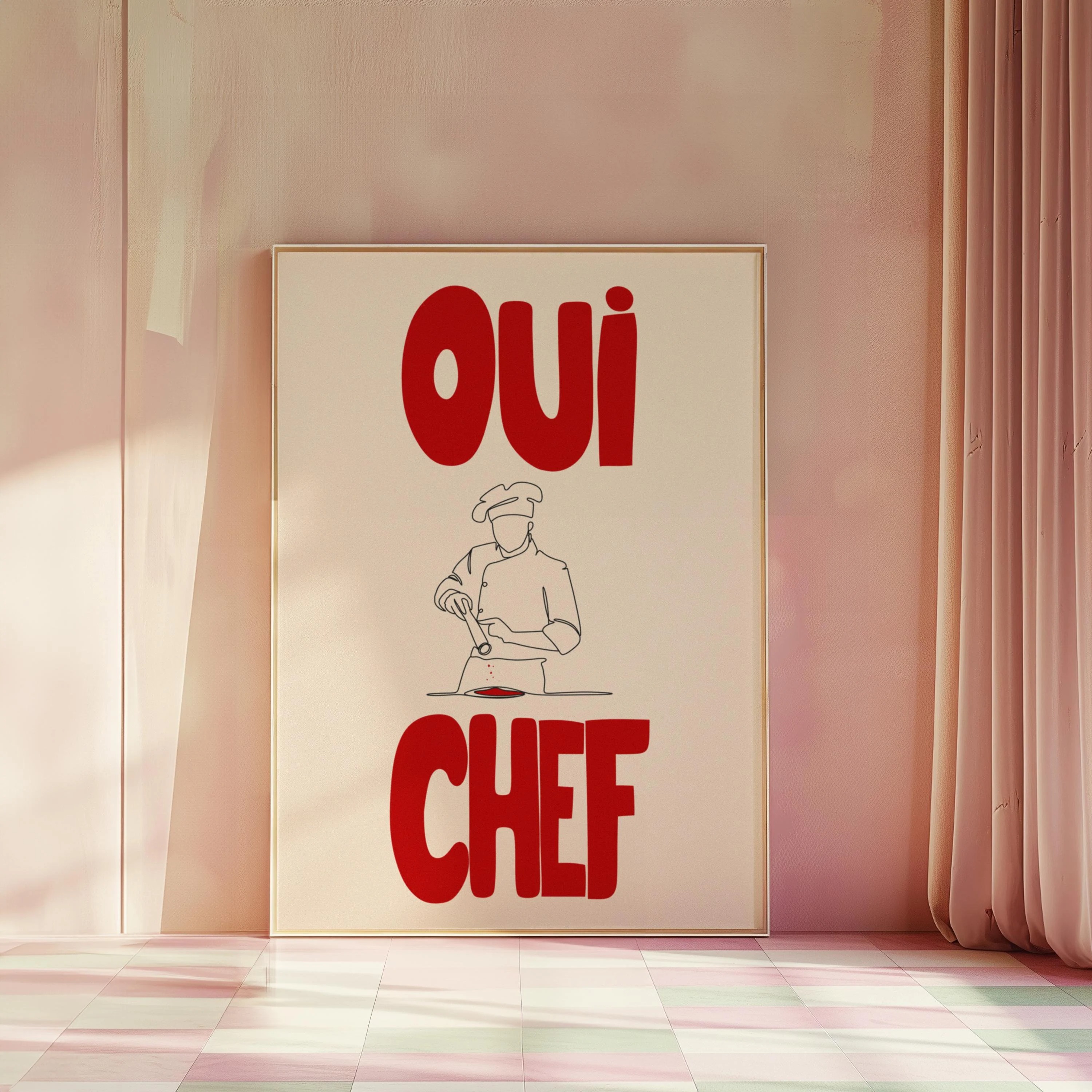 Oui Chef Gourmet Canvas Printi - Home Cooking In French incelemesi ve fiyatı