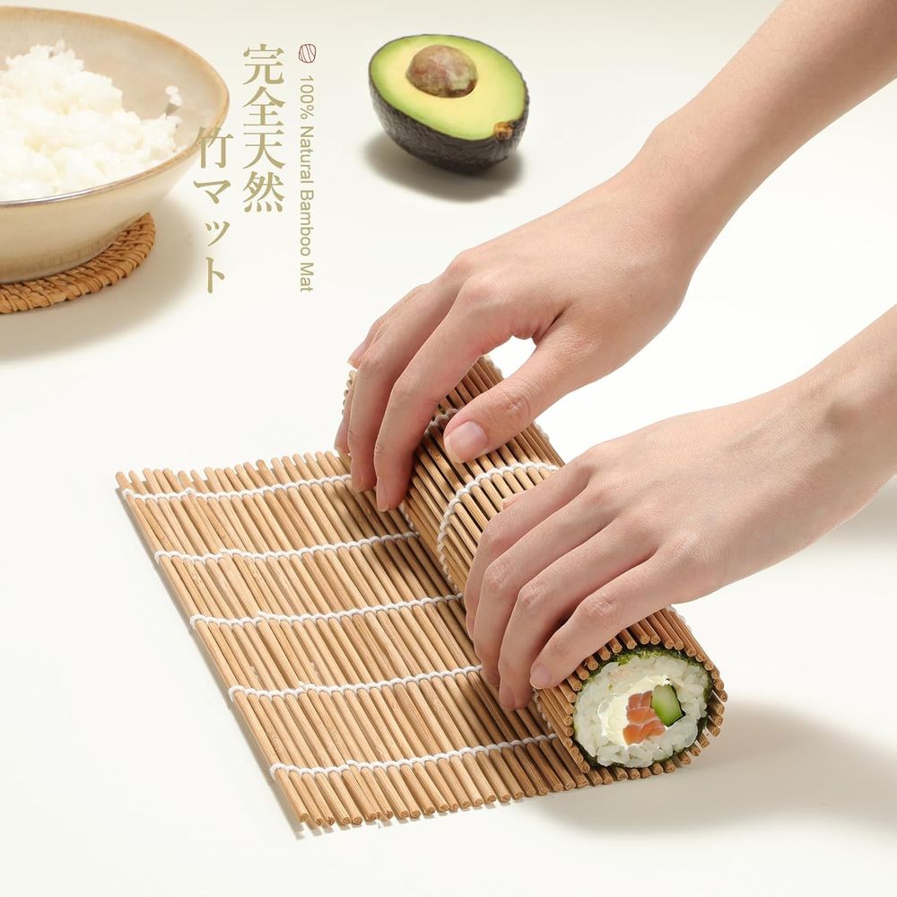 Premium Sushi Kit with Bamboo  - Sushi Mat Bamboo incelemesi ve fiyatı