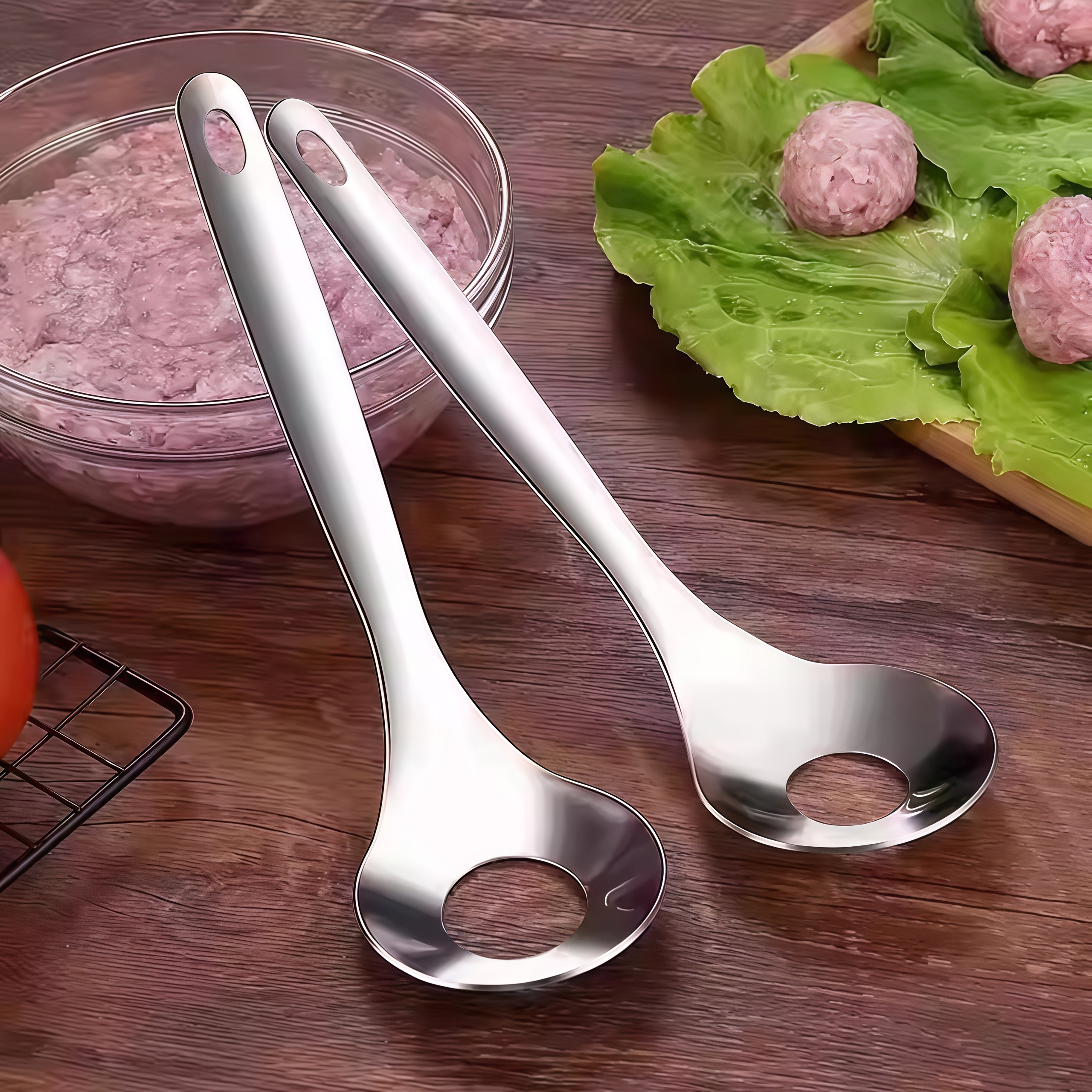 Stainless Steel Meatball Spoon - Home Cooking Utensils incelemesi ve fiyatı