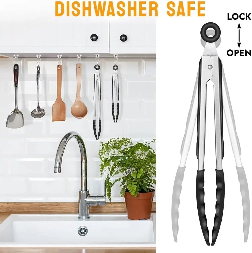 Multi-Size Lock Kitchen Tongs  - Home Cooking Cookbook incelemesi ve fiyatı