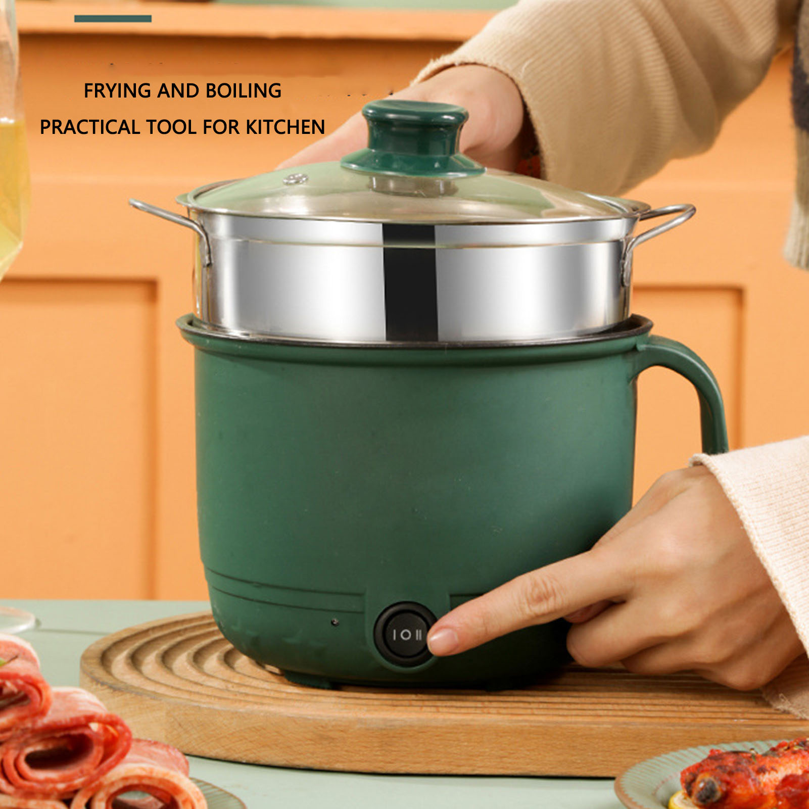Electric Cooking Pot 1.5L 600W - Home Cooking Electric incelemesi ve fiyatı