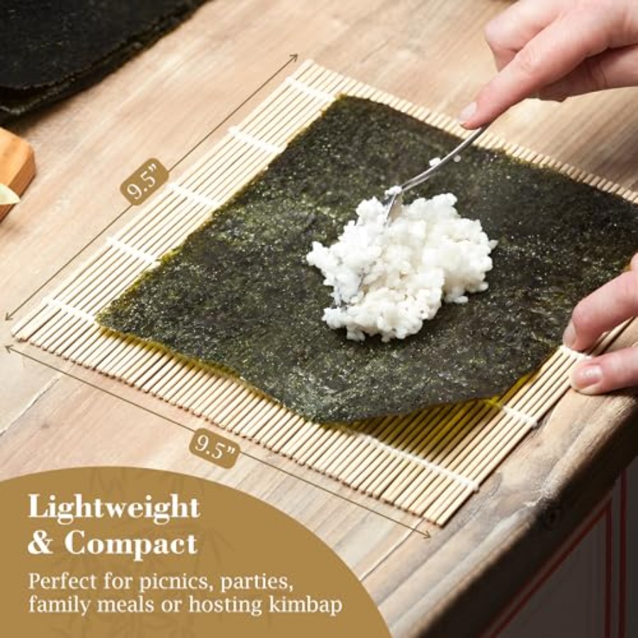 3 Pk Bamboo Sushi Mat - Sushi  - Sushi Mat Bamboo incelemesi ve fiyatı